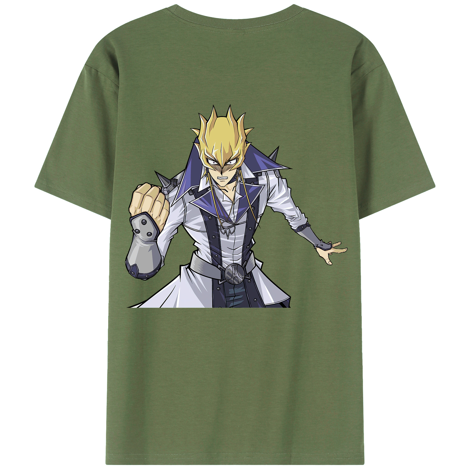 （画像用） 遊☆戯☆王 Yu-Gi-Oh! 綿100％ メンズ半袖Tシャツ（バックプリント） 通気性